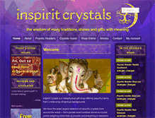 Tablet Screenshot of inspiritcrystals.com